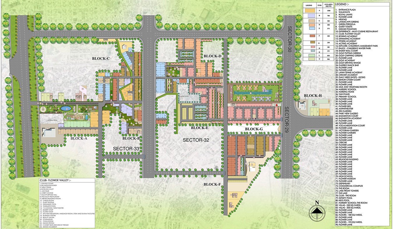 Central-Park-Flower-Valley-Cerise-Floors-Site-Plan