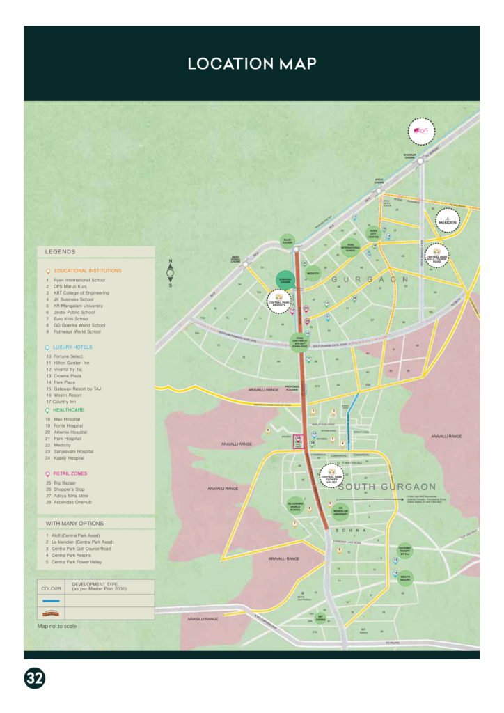 Central Park Flower Valley Flamingo Floors Location Map