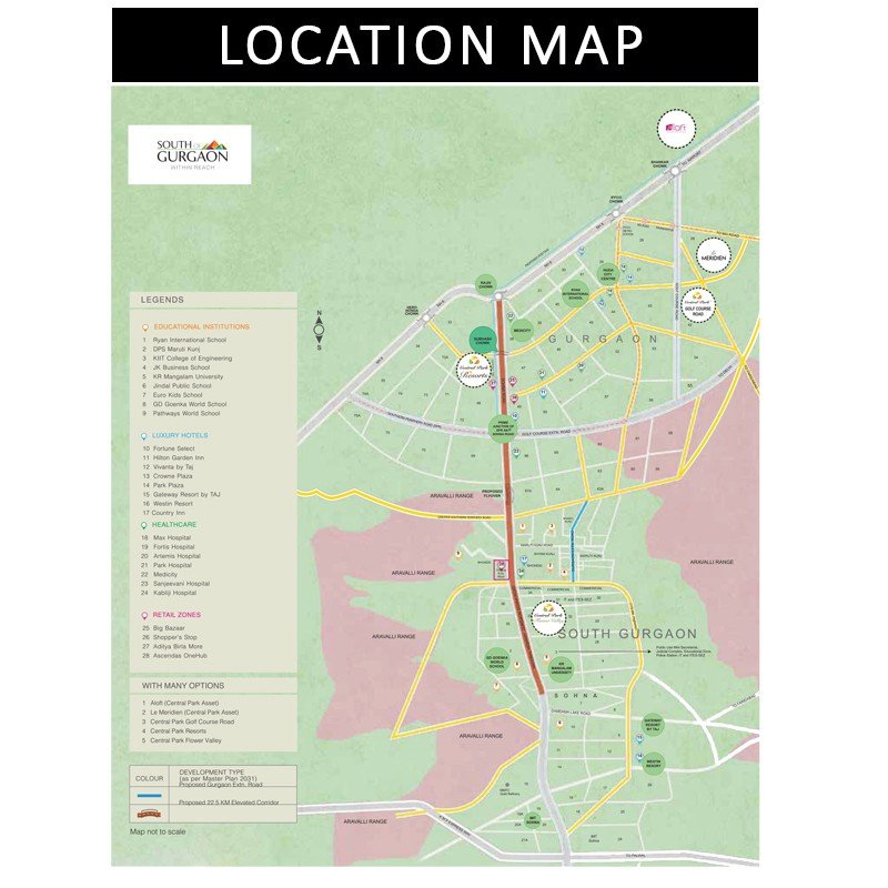 Central park flower valley the room Location map